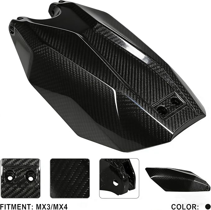 Real Carbon Fiber Battery Cover for Taparia Sting-High Strength Battery Guard Cover Talaria Sting r Bike Carbon Fiber for Talaria Sting r Bike Accessories Talaria Sting MX3/MX4 Electric Dirt Bike