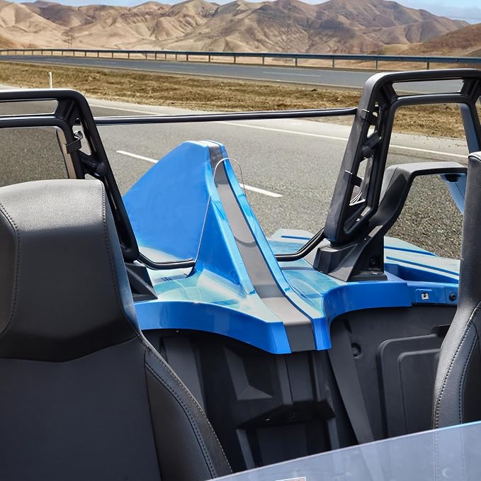 SAUTVS Rear Windshield for Polaris Slingshot S R SL SLR LE, Scratch Resistant Hard-coated Polycarbonate Rear Wind Deflector Rear Panel for Polaris Slingshot S R SL SLR LE 2015-2025 Accessories