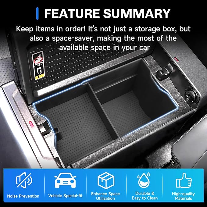 SXCY for 2026 Toyota RAV4 Center Console Organizer [Innovative Pull-Out Design] for 2026 Toyota RAV4 Accessories for 2026 Toyota RAV4 Console Organizer Armrest Console Tray