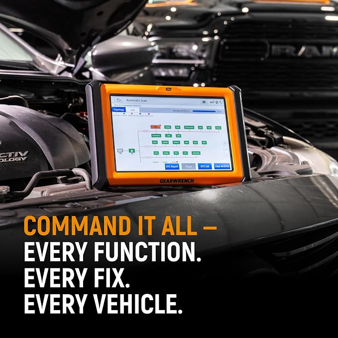 GEARWRENCH 10" Pro Command Wireless Bi-Directional Diagnostic Tablet with Rapid-Charge Dock, Includes 4 Years of Software Updates | GWSMART10