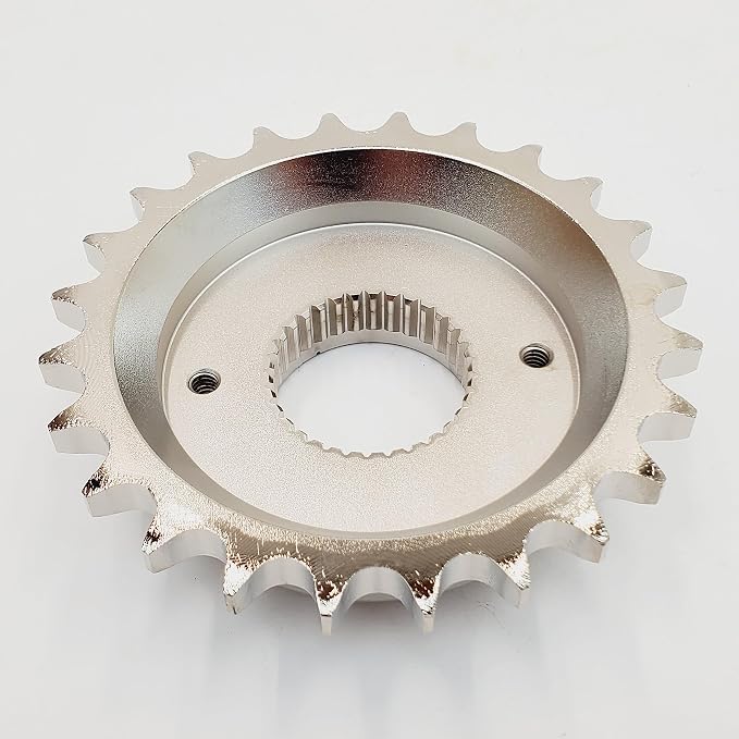 24 Tooth .81” Offset Transmission/Front Sprocket for Chain Drive Conversion – Fits 1985-2006 Harley Big Twin (EVO/Twin Cam) 5 Speed Models with Fine Spline Drive Gear - Use for use with 530 Chain