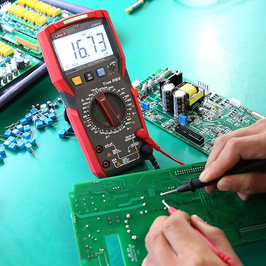 UNI-T Digital Multi Meter UT89XD 6000 Counts True RMS Sine Wave Measurement LED Test Auto Range AC DC Voltage Current Resistance Capacitance Frequency Duty Cycle Diode Continuity hFE Dual Range NCV