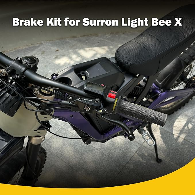 Rear Hydraulic Brake Kit & Brake Caliper Master Cylinder Assembly for Surron Light Bee X Segway X160 X260 Talaria Sting MX3/R MX4/XXX Electric Dirt Bike Parts