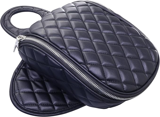 Magnetic Motorcycle Tank Bag black fit for Harley Sportster 883 1200 Forty Eight - Waterproof PU Leather Quick Release Fuel Tank Pouch