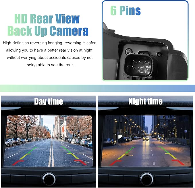 X AUTOHAUX Rear View Back Up Camera 86790-04021 8679004020 Rear Park Assist Reverse Camera for Toyota Tacoma 2013-2015