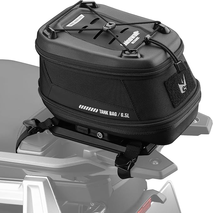 Rhinowalk Motorcycle Tank Bag Magnetic Quick Release 5-6.5L Expandable Capacity Motorbike Storage Bag Backpack with Rain Cover (XM10490)