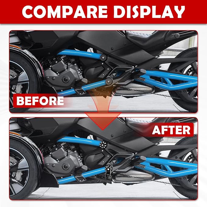 Adjustable 3rd Pegs The Missing "Centre Peg" + Decor Frame Caps For Can Am Spyder F3 F3-S F3-T F3-L 2015+ Models Aluminum Footpegs Accessories