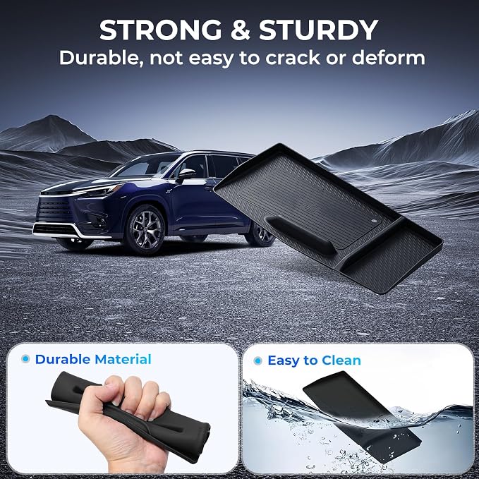 Wireless Charging Protective Mat for Lexus TX TX350/TX500h/TX550h+ 2026 2025 2024, Interior Accessories Center Console Wireless Charger Cover Pad for 2024-2026 TX 350/550h/550h+, Black