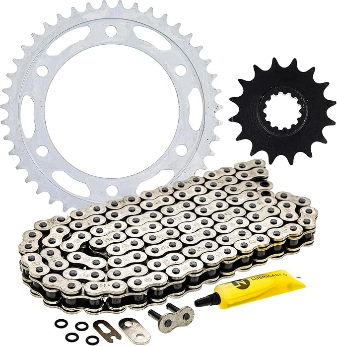 NICHE Drive Sprocket Chain Combo for Honda CBR600RR Front 16 Rear 43 Tooth 525V O-Ring 112 Links