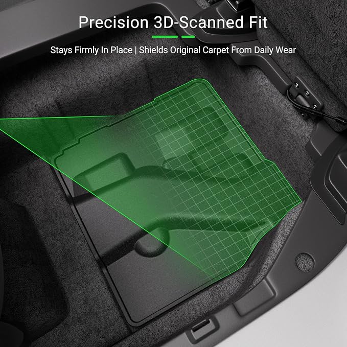xipoqix Gasoline 2nd Row Under Seat Storage Mat Compatible with 2017-2026 Chrysler Pacifica 20-26 Voyager LX Rear Underseat Organizer Liner Replacement for 2017-2026 Chrysler Pacifica Accessories