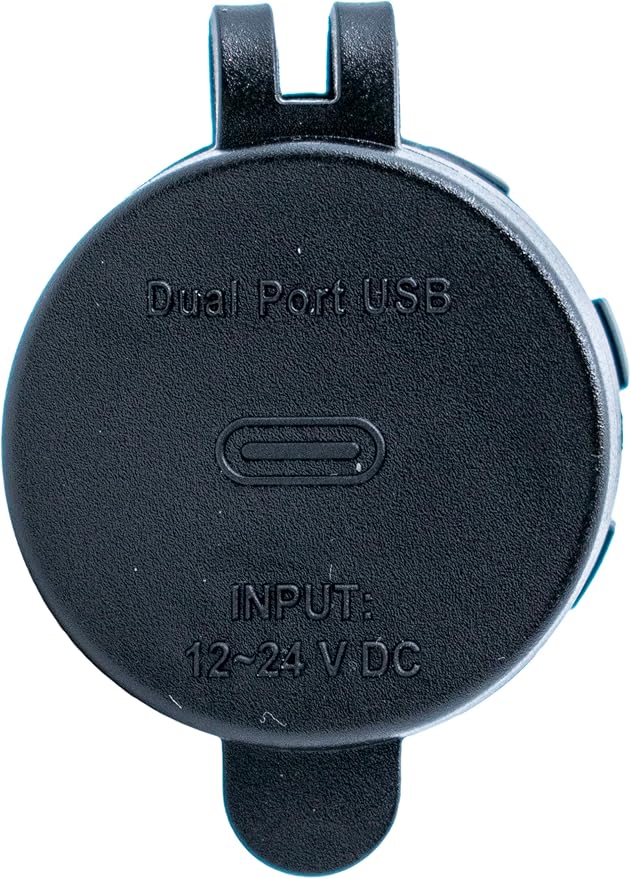 60W Socket Dual USB Type C PD 3.0 (60W X 2 Ports) Fast Charger for Car, Boat, Marine & RVs