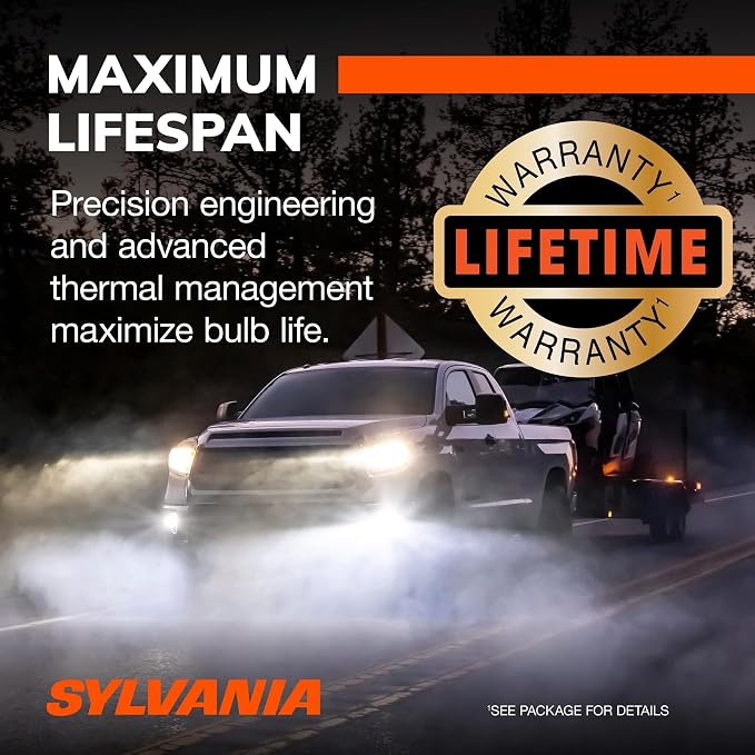 SYLVANIA - 9007 LED Ultra - Fog Lights For Cars and Trucks - Headlight Bulbs for Off Road Powersports - 6000k Cool White LED Light - Maximum Lifespan - No Polarity - DIY Upgrade