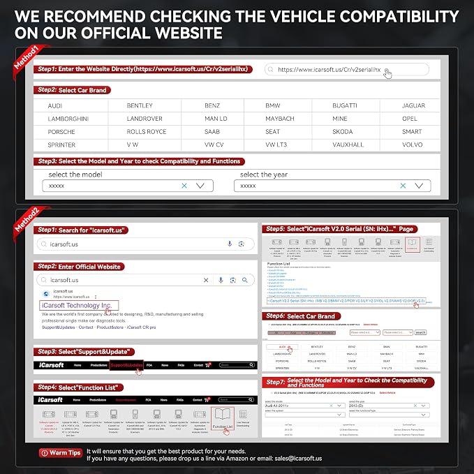 iCarsoft VAWS V2.0 2026 Ver All System Diagnostic Tool for VW Audi Bentley Bugatti Seat Man LD Skoda Etc 9 Services Live Data Battery Test OBD2 Scanner Lifetime Free Update Check Engine Code Reader