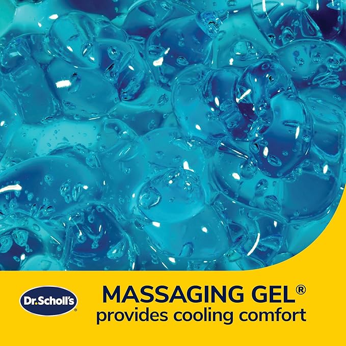 Dr. Scholl’s Massaging Gel Lumbar Seat Cushion for Car, Truck, SUV — Black
