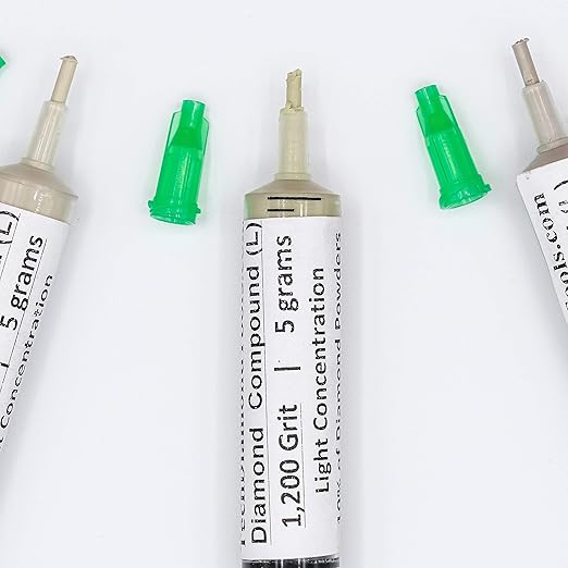 TechDiamondTools Kit of 3 Diamond Polishing Compound Polishing Paste USA Made 1200 2000 4000 Grit for Marble Glass Metal Rock Jewelry Resin Silver Gemstone with 10% of Diamond Powder