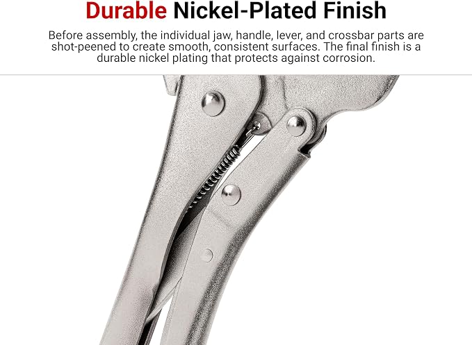 TEKTON Locking Pliers Set, 2-Piece (Curved Jaw, Long Nose) | PLK99901