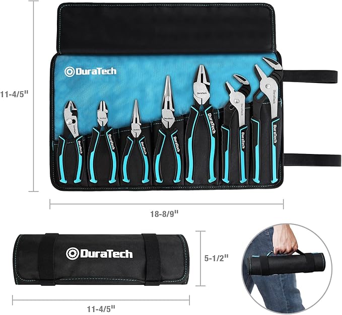 DURATECH 7-Piece Pliers Set & 12-Piece Magnetic Screwdriver Set