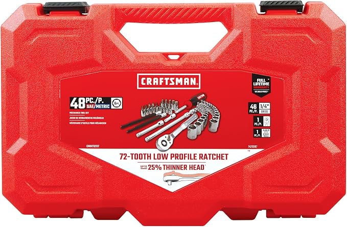 CRAFTSMAN 48Pc 1/4-in. Drive Mechanics Tool Set (CMMT12117)