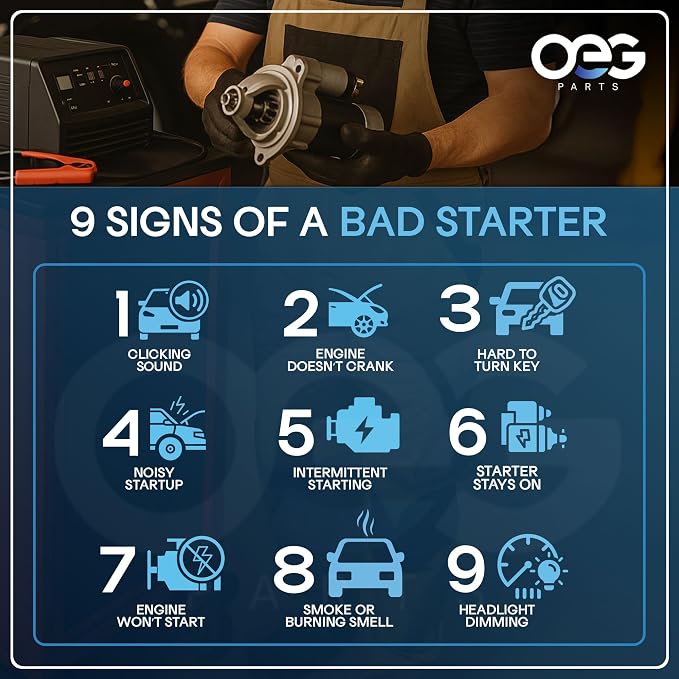 OEG Parts New Starter Compatible with Harley Davidson FXDG FLT 1983, FXR FXRT FLHTCI FLHTC 1983-88, FLST 1986-90, FXLR 1987-88, FXSTSI FXSTS FLSTC 1988, FLHT FLHTI 1986-87 31570-73T S10841 3157073C