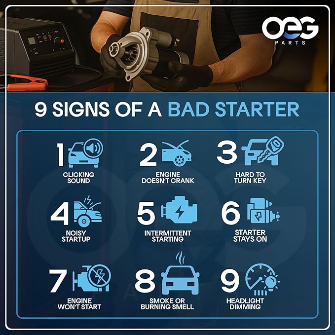 OEG Parts New Starter Compatible with Suzuki DR350SE & Yamaha TT225 TTR225 TTR230 XT 225 1C6H18000000, 3RW-81800-00-00, 3RW818000100, 4JG-81800-00-00, 4JG818900000, SMU0353, 41054157