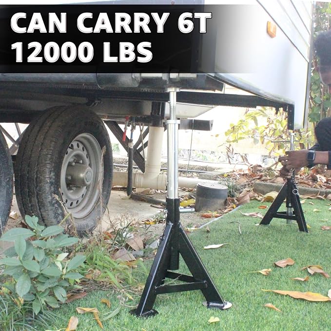 BESTOOL RV Supports Stabilizer Jacks, Travel Trailer Stabilizer Jacks Camper Jack Stands from 17.3" to 30." 1Pair Capacity 12000 lbs, 2 Pack