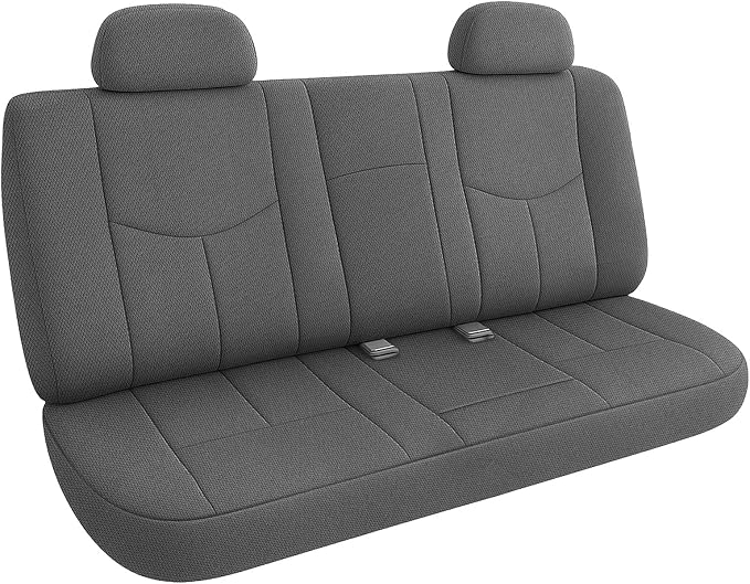 SAPUBK Rear Beach Seat Covers Replace for 1999-2006 Chevy Silverado 1500 and GMC Sierra 1500 Bench Seat, Knitted Fabric Composite Soft Foam Lining Airmesh Breathable Seat Cover