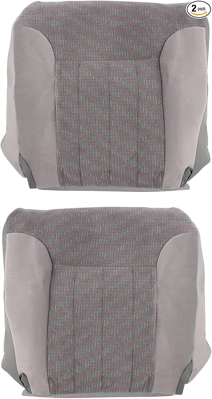 AUTOKAY Seat Cover for Dodge Ram 1500 2500 1994 1995 1996 1997 Front Bottom Cloth Seat Cover Gray