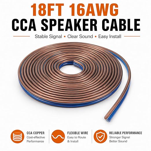 TOPSTRONGGEAR 4ga Amp Kit - 4 Gauge AWG Amplifier Wiring Kit for Car Subwoofers Speakers Audio System, Complete Amp Installation Kit with 20ft Power Ground Cable, RCA Cables, Fuse Holder, Speaker Wire