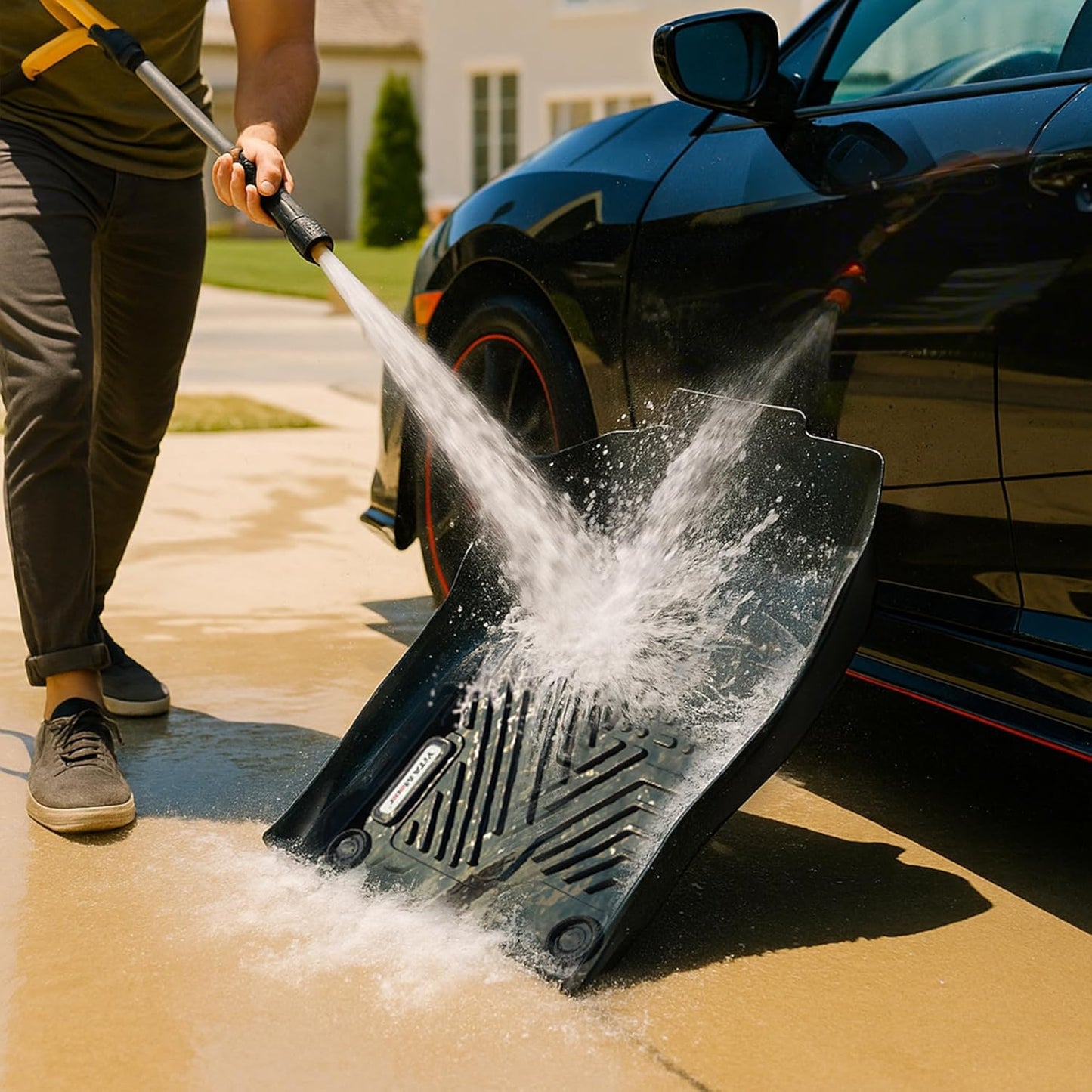 YITAMOTOR Floor Mats Fit Toyota Sienna 2021-2025 (Only for 7 Seat Without Spare Tire), Custom Fit TPE All Weather Car Liners for Toyota Sienna 1st, 2nd and 3rd Row and Trunk, Black