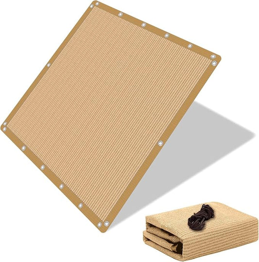 EMERIT 90% Sun Shade Cloth, 5' X 10' Pergola Shade Cover Canopy, 50 MPH Wind-Resistant Tarp with Reinforced Stainless Steel Grommets, Privacy Screen for Outdoor Patio, Backyard, Deck