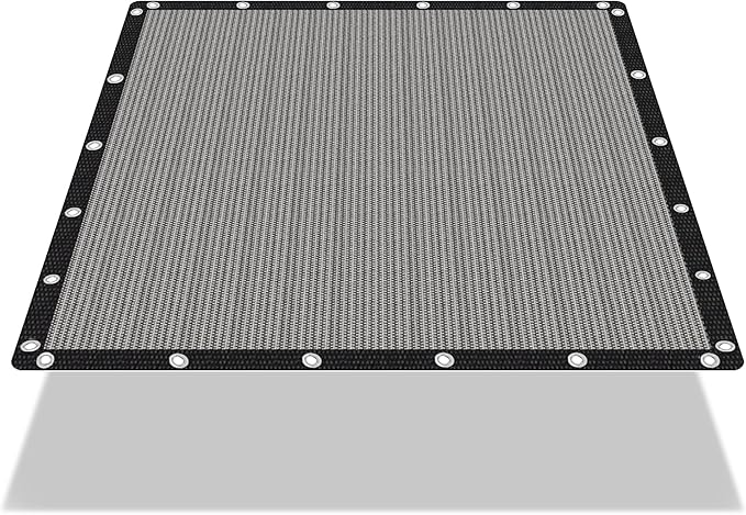 EMERIT 90% Sun Shade Cloth, 10' X 10' Pergola Shade Cover Canopy, 50 MPH Wind-Resistant Tarp with Reinforced Stainless Steel Grommets, Privacy Screen for Outdoor Patio, Backyard, Deck
