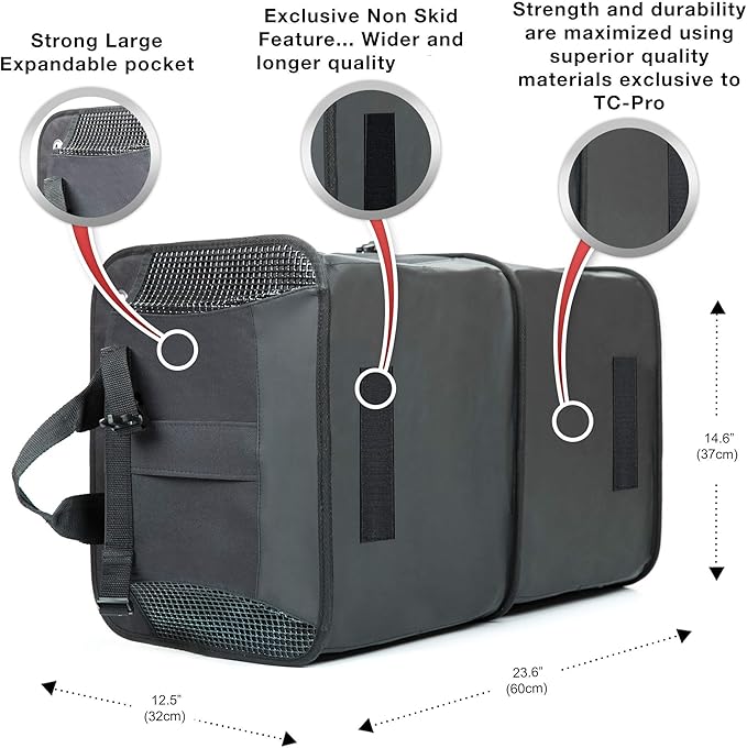 TRUNKCRATEPRO Save 15 per cent off Bundle 2 regular trunk organizers (Grey and black)