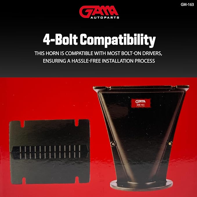2" Throat Aluminum Horn - Bolt-On Installation, Durable Design, 4-Bolt Compatibility for Most Drivers, High-Performance Audio