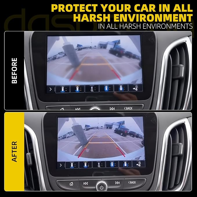 Dasbecan Backup Rear View Camera with Bracket Compatible with Chevrolet Malibu 2023-2024 1.5L 4Cyl, Reverse Parking Assist, Backup Camera Installation Monitor Systems Replaces# 84543080