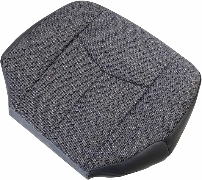 GXARTS #69C Dark Gray Cloth Driver & Passenger Bottom & Top Lean Back Replacement Seat Covers & Middle Jump Seat Cover Fit for Chevy Silverado GMC Sierra 1500 2500HD 3500HD 2003 2004 2005 2006 2007