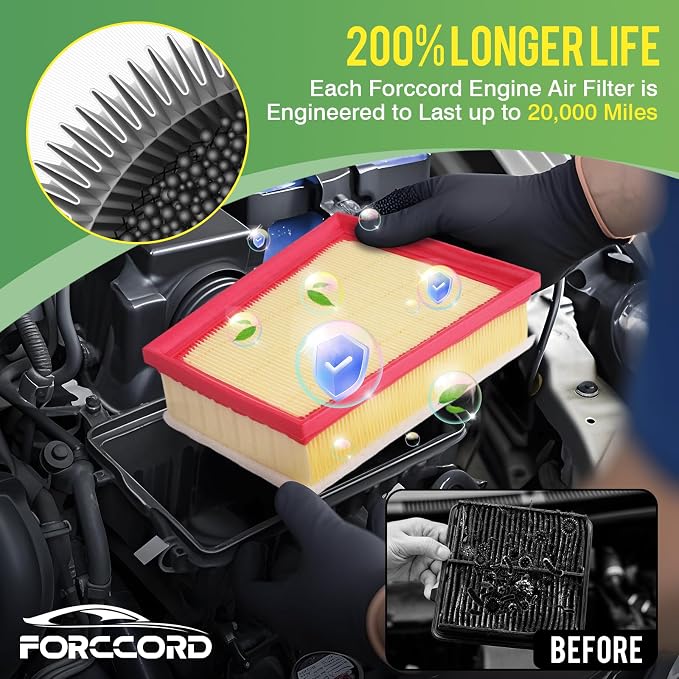 Cabin & Engine Air Filter Fit for Chevrolet Trailblazer 2021-2026, Trax 2024-2026, Buick Encore GX 2020-2026 Activated Carbon Cabin Filter Replace#CF11966 CA12814 Car Accessories
