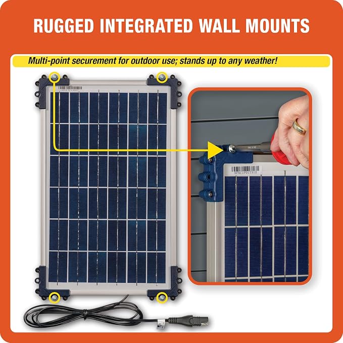 Optimate Solar Duo, TM522-D2, 6-Step 12V / 12.8V 1.6A Weatherproof Solar Battery Saving Charger & maintainer