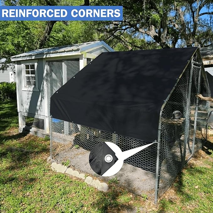 20x20FT Tarps Heavy Duty Waterproof, 16 Mil Large Heavy Duty Tarps with Grommets Reinforced Edges, UV Resistant, Tear&Fade Resistant, Big Covers for Camping Patio Roof Boat Outdoor, Black