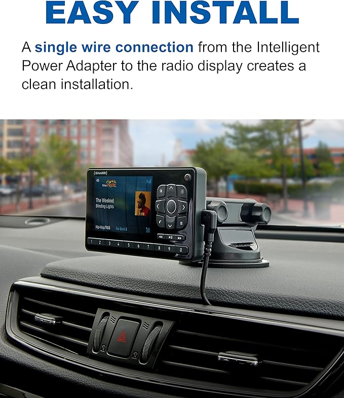 SiriusXM Roady BT Vehicle Satellite Radio - Enjoy SiriusXM Through Your Existing Car Stereo (RoadyBT SXVRBT1) (Renewed)