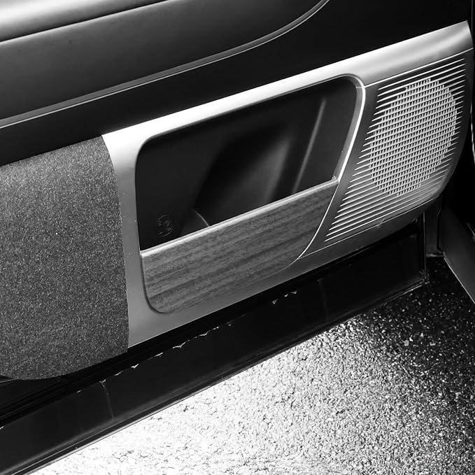 YOUTOOCAR Door Kick Panel Protector Covers Compatible with Hyundai IONIQ 9 Accessories (Wood Grain)
