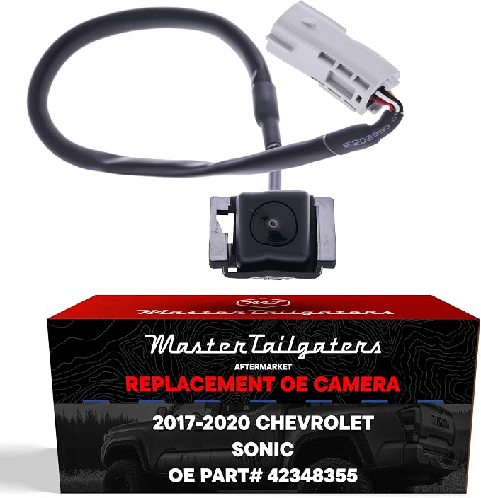 Master Tailgaters Replacement for Chevrolet Sonic Sedan (2017-2020) Rear View Backup Camera OE Part # 42348355
