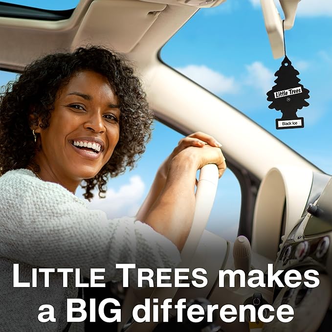 LITTLE TREES Car Air Freshener | Hanging Tree Provides Long Lasting Scent for Auto and Home | 24 Air Fresheners |Coconut