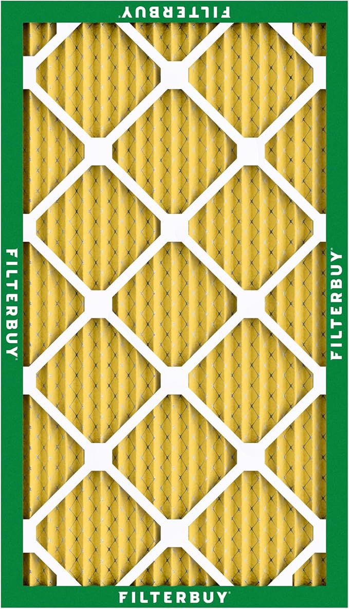 Filterbuy 15x25x1 Air Filter MERV 11 Superior Pet & Allergy Defense (3-Pack), Electrostatic Pleated HVAC AC Furnace Filters Replacement (Actual Size: 14.50 x 24.50 x 0.75)