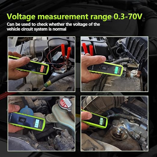 Topdiag P60 Automotive Power Circuit Probe Tester, 12-24V Power Circuit Probe Kit, Short Circuit Automobile Finder，AC/DC Voltage Tester, Component Activation Tool