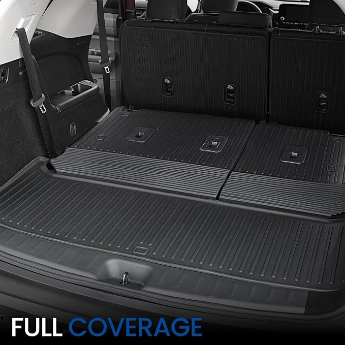Cargo Mat with Backrest Mats and Sub-Trunk Mat for 2022-2025 2026 Nissan Pathfinder 7/8 Seats Accessories, All-Weather Cargo Liner Car Mat(for Nissan Pathfinder | 2022-2026)