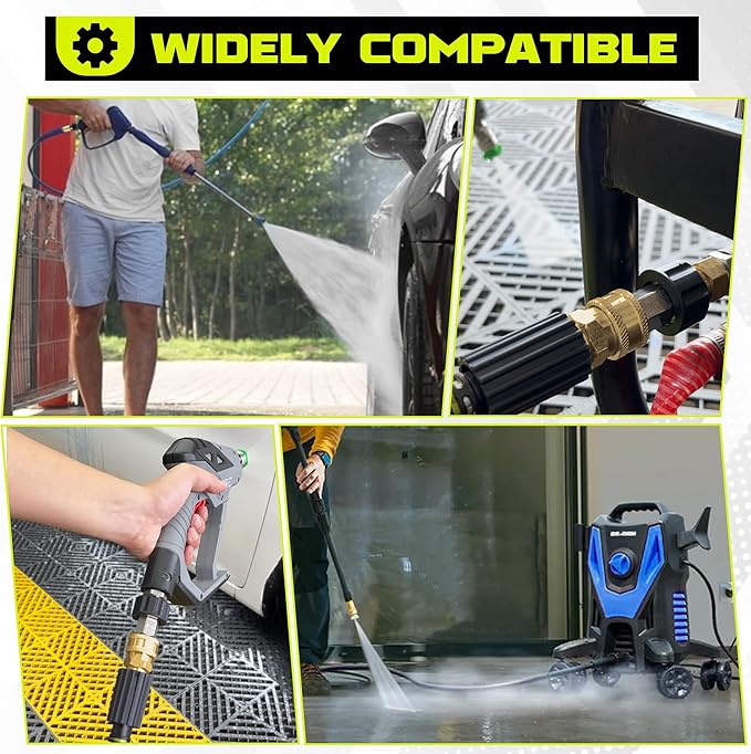 M MINGLE Mini Foam Cannon and Ultimate Pressure Washer Adapter Set