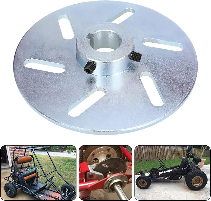 GREHUA Go Kart Brake Kit Compatible with Yerf-Dog Manco 9598 9597 ASW Bristers Airheart MB-1, Mechanical Disc Brake Caliper with Bracket for Predator 212cc 196cc 6.5hp GX160 Drift Trike Go Cart Parts