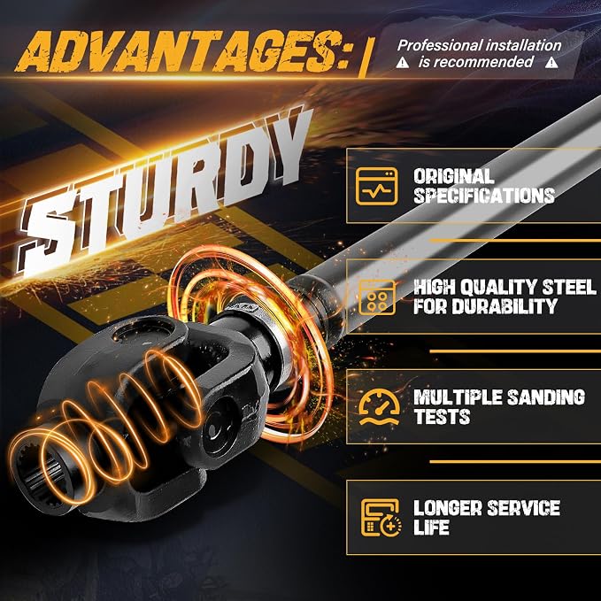 Rear Propeller Drive Shaft Prop Fit for Can-Am Outlander MAX 1000/1000R/1000RXMR | Fit for Can-Am Outlander MAX 570/650/850 | Fit for Can-Am Outlander 1000/1000R/1000RXMR, OE 703500989