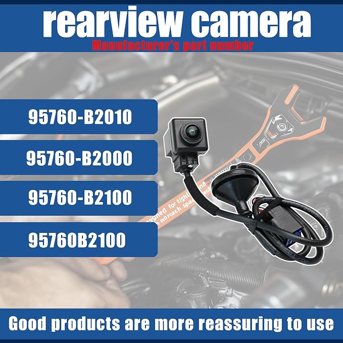 No. 95760-B2100 Rear View Backup Reverse Parking Camera/Rear View Camera | Compatible with New Rear View Backup Parking Camera Kia Soul 2014 2015 2016 F8 Reverse Park Assist Camera Replace 95760-B2010