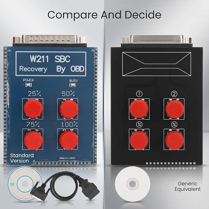 SBC Repair Tool, ABS SBC Reset Tool Repair Code ABS System Repair Tool Diagnostic Scanner C249F OBD2 SBC Reset Tool Replacement for W211 E Class R230 SL Class Blue